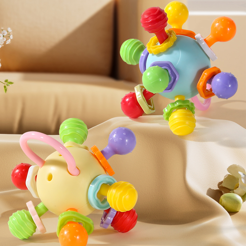 AliExpress Soft Hand Grasping Ball Baby Toy Xingdun Ball Birthday Gift for 0-3 Year Old Babies, view 2