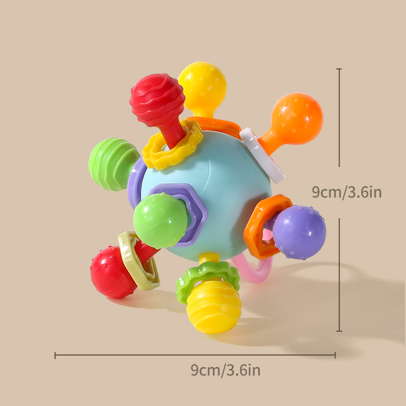 AliExpress Soft Hand Grasping Ball Baby Toy Xingdun Ball Birthday Gift for 0-3 Year Old Babies, view 5