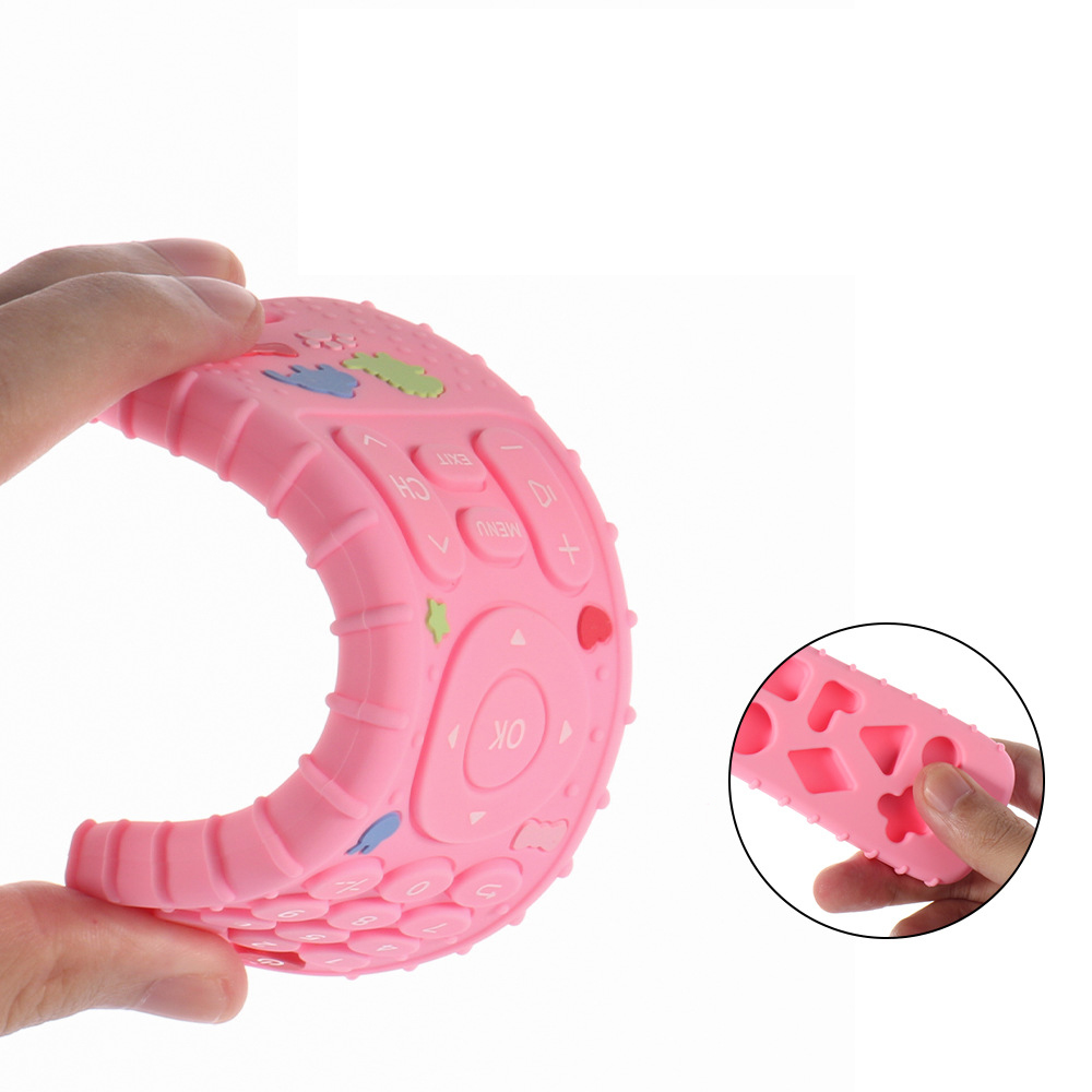 AliExpress Soft Silicone Teether in Remote Control Shape Ideal Soft Teething Toy for Babies Perfect Children's Holiday Gift, view 3