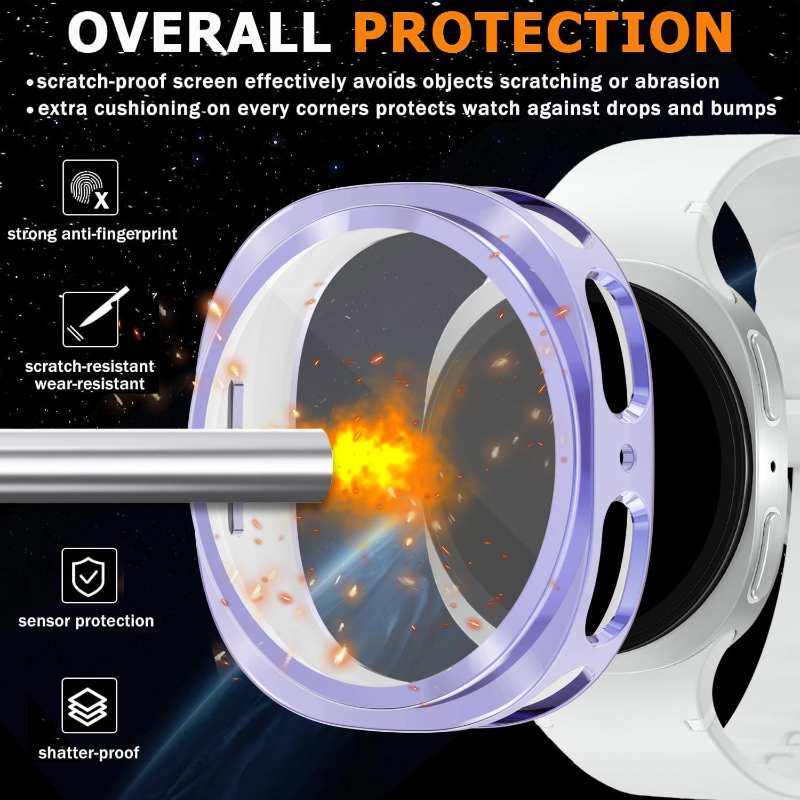 AliExpress Soft TPU Bumper Case and Film for Galaxy Watch 8, view 4