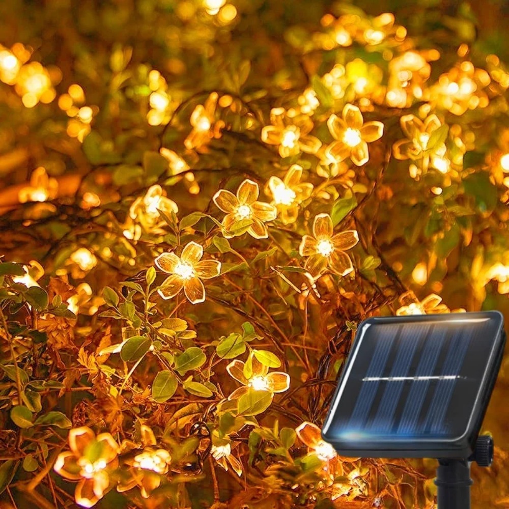AliExpress Solar Cherry Blossom Garden String Lights, view 2
