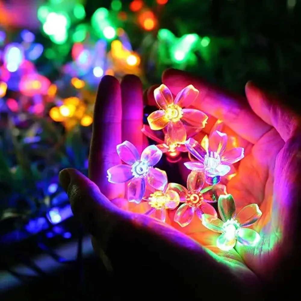 AliExpress Solar Cherry Blossom Garden String Lights, view 4