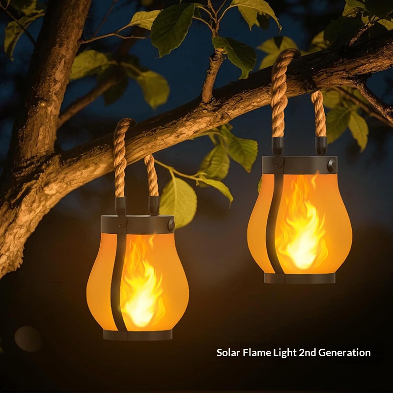 AliExpress Solar Flame Rope Hanging Lantern, view 2