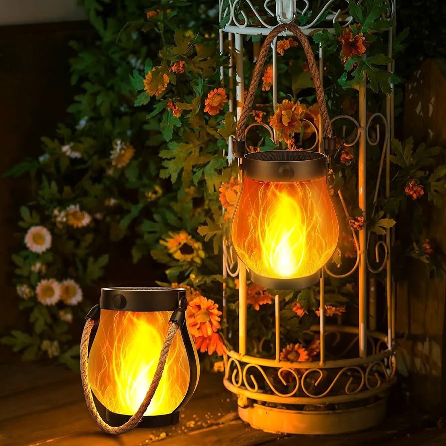 AliExpress Solar Flame Rope Hanging Lantern, view 4
