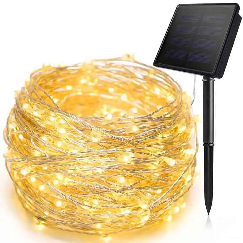 AliExpress Solar Outdoor Waterproof LED Fairy String Lights