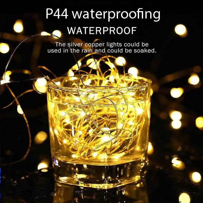 AliExpress Solar Outdoor Waterproof LED Fairy String Lights, view 4