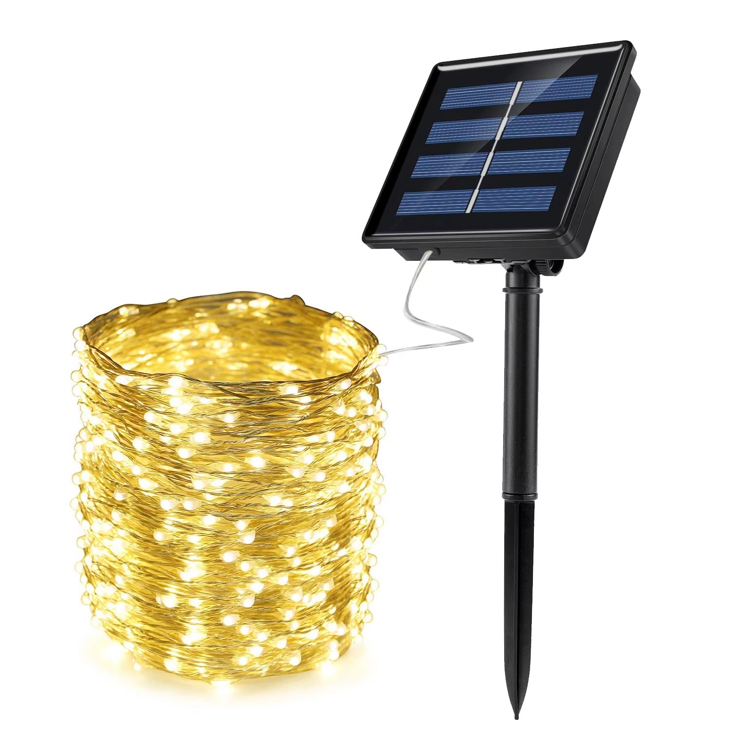 AliExpress Solar Outdoor Waterproof LED Fairy String Lights, view 6