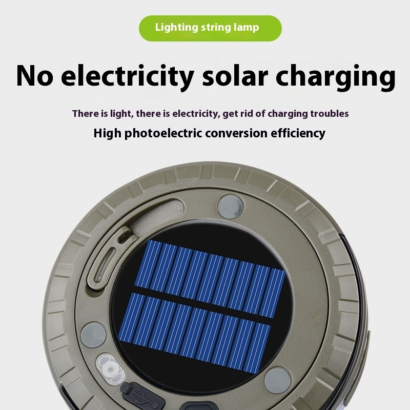 AliExpress 10 m Solar Camping String Light with Hook, view 3