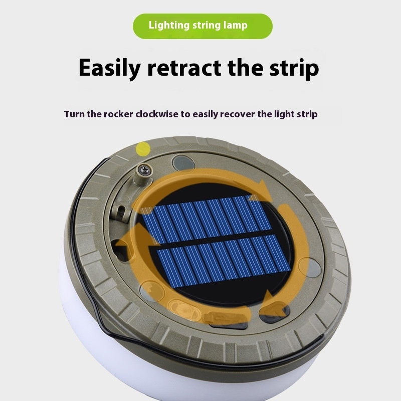 AliExpress 10 m Solar Camping String Light with Hook, view 4
