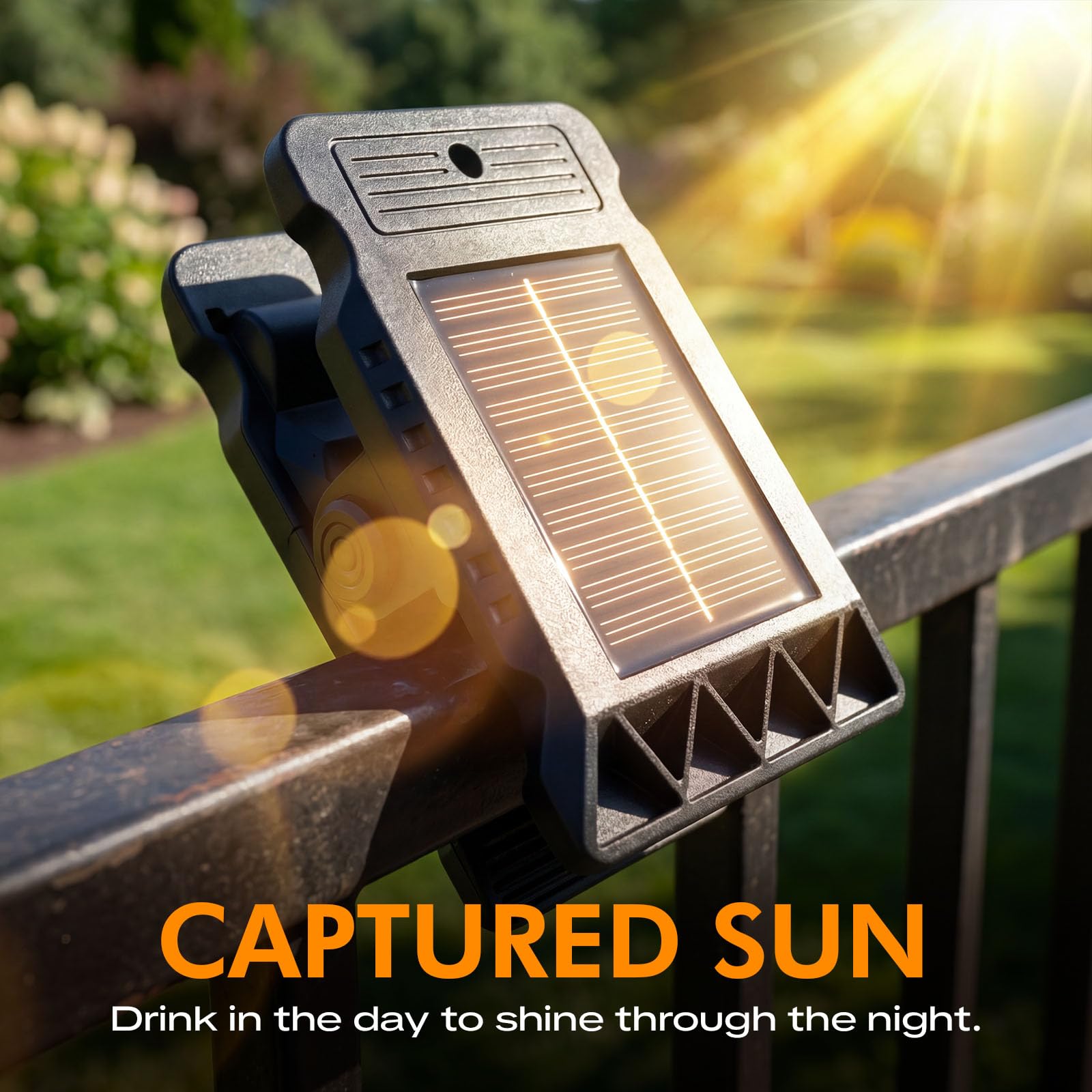 AliExpress Solar Motion Sensor Clip On Light Outdoor Waterproof Bright Solar Powered Security Lamp for Fence Garden Yard Wall Patio Camping, view 2