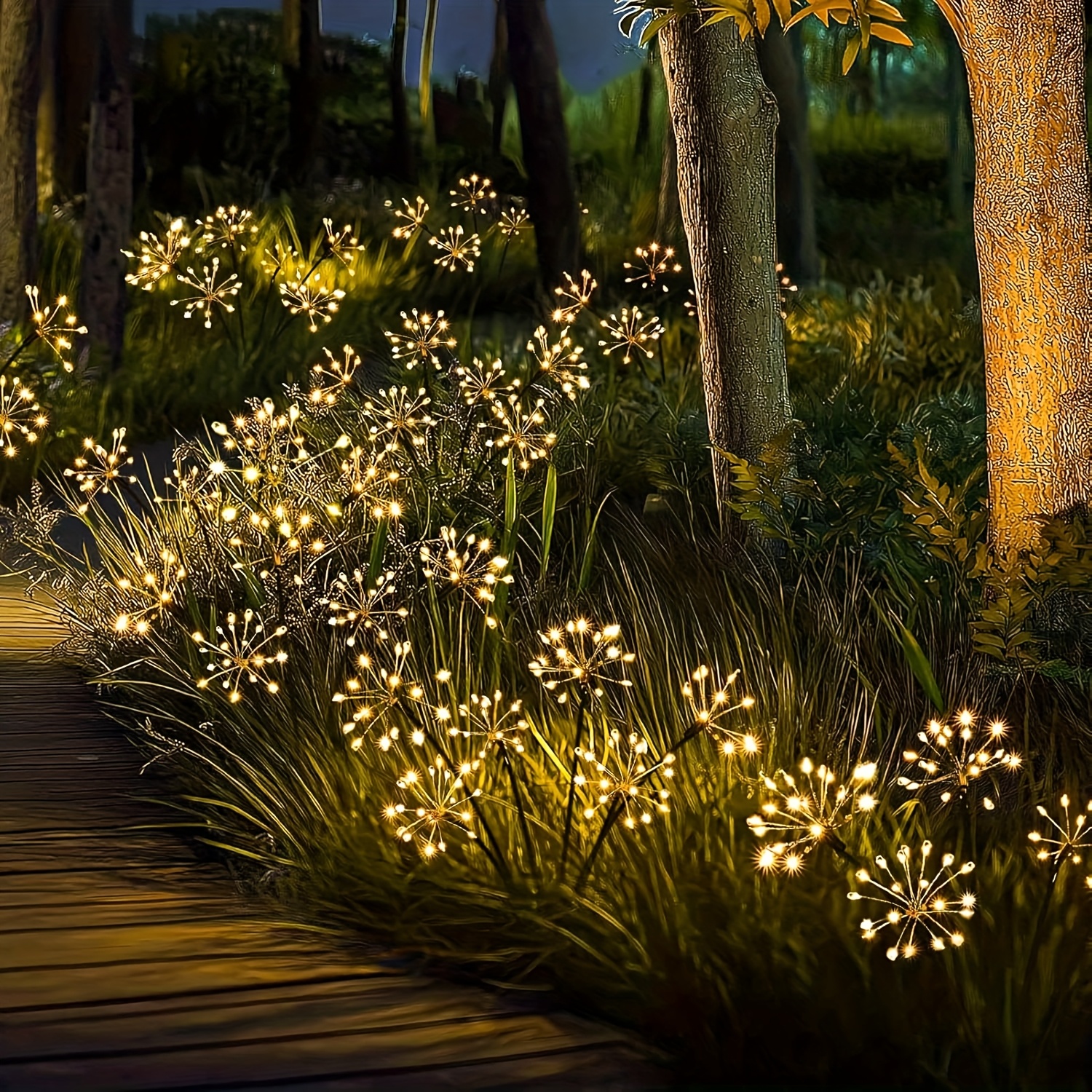 AliExpress Solar Dandelion Firework Fairy String Lights