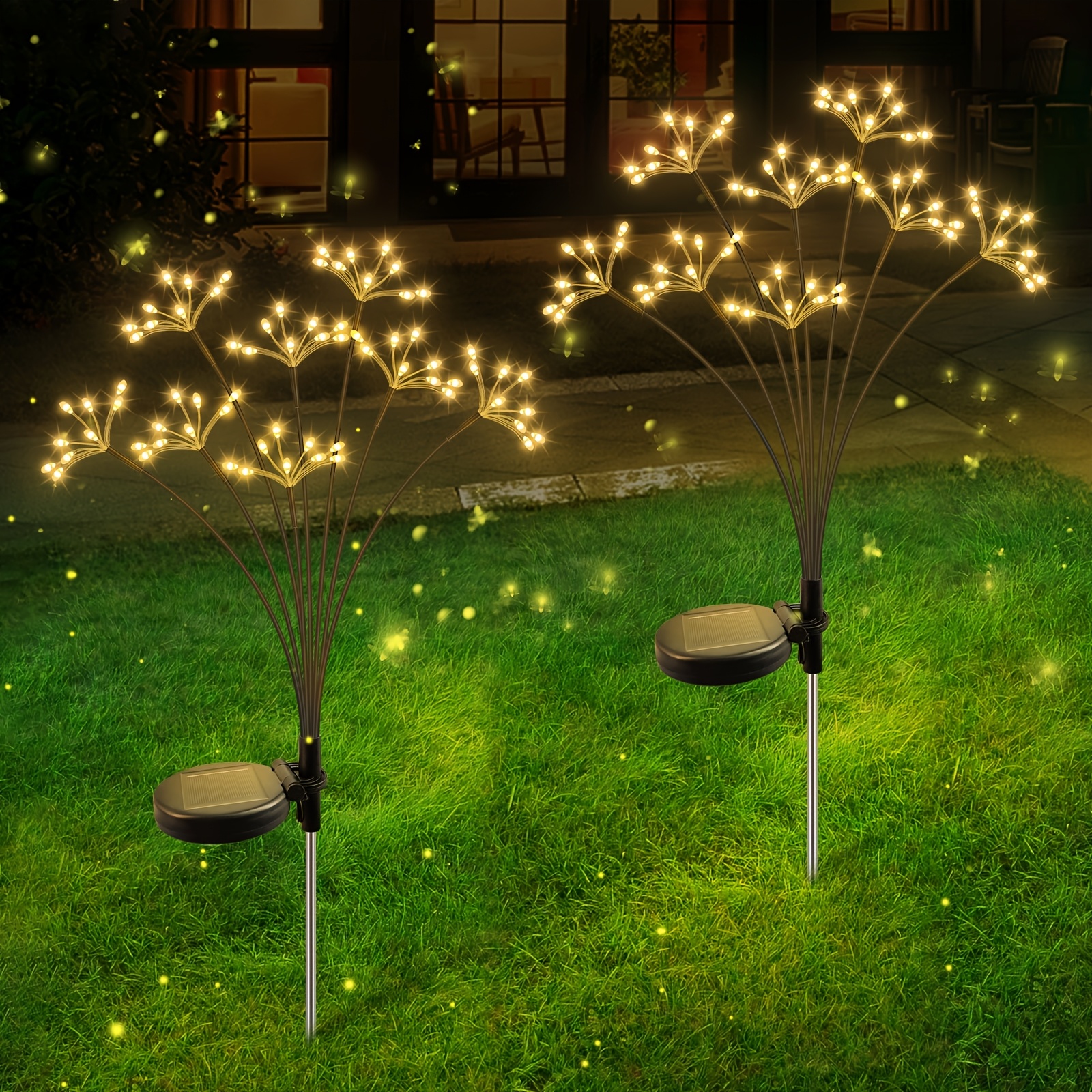 AliExpress Solar Dandelion Firework Fairy String Lights, view 4