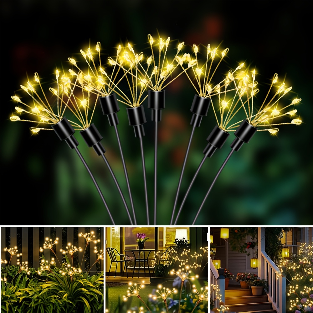 AliExpress Solar Dandelion Firework Fairy String Lights, view 6