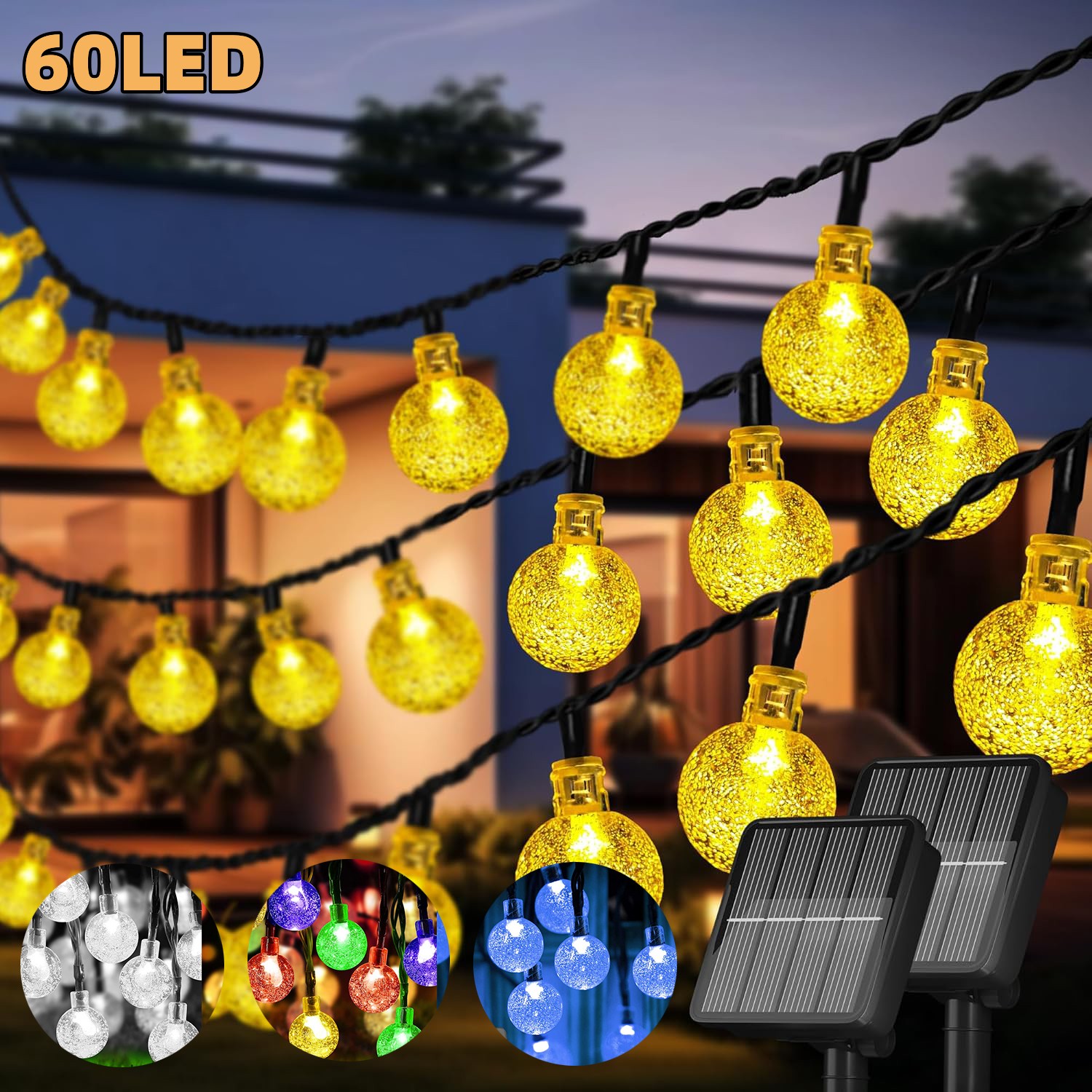 AliExpress Solar Crystal Globe Fairy Lights (60 LED)