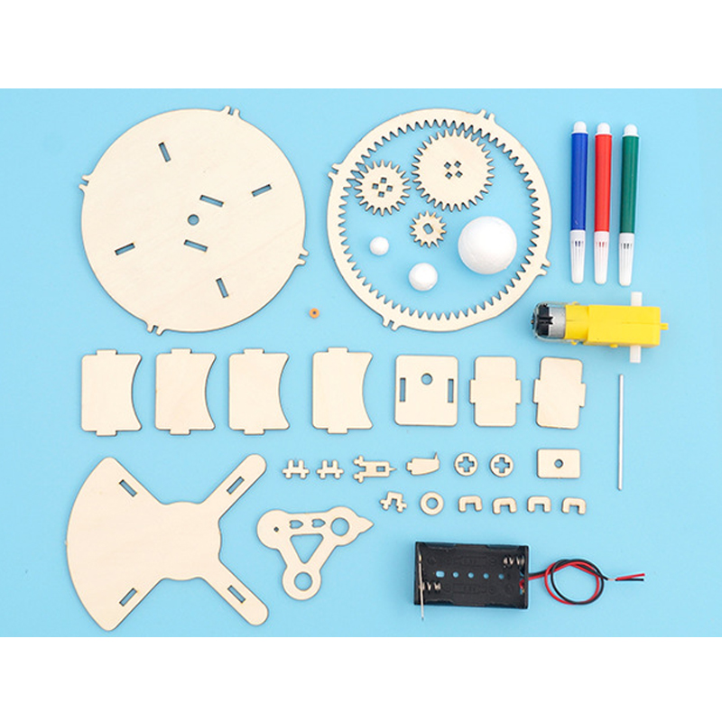 AliExpress Solar System Astronomy Sun Earth Moon Planet Model DIY Wooden Puzzle Mechanical Kit Science Stem Educational Toys for Children, view 6