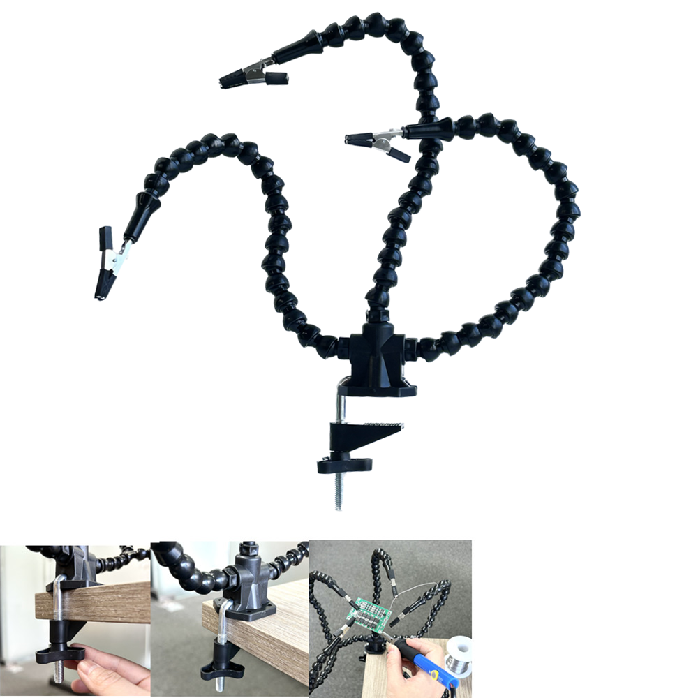 AliExpress Soldering Helping Hands Station with Flexible Arms, view 6