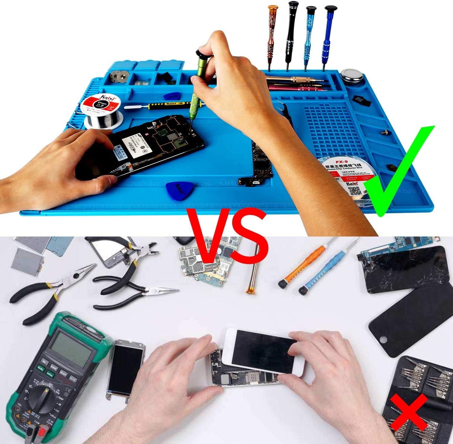 AliExpress Heat-Resistant Silicone Soldering Mat (932F), view 6