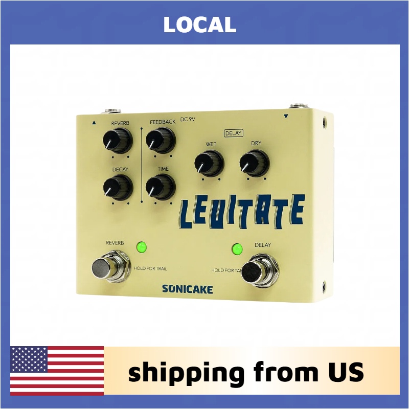 AliExpress SONICAKE Local Levitate Digital Delay and Reverb 2 in 1 Functions Guitar Effects Pedal with Dual Footswitch Shipping from US