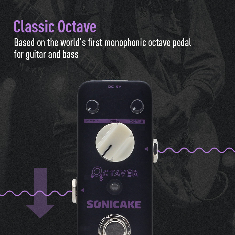 AliExpress SONICAKE Octaver Analog Classic Octave Guitar Bass Effects Pedal QSS-19, view 2