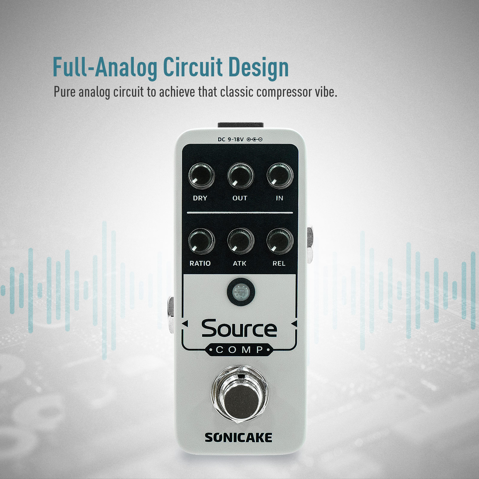 AliExpress SONICAKE Source Compressor 1176 Studio Compressor Guitar Effects Pedal Analog Buffered-Bypass QSS-27, view 2