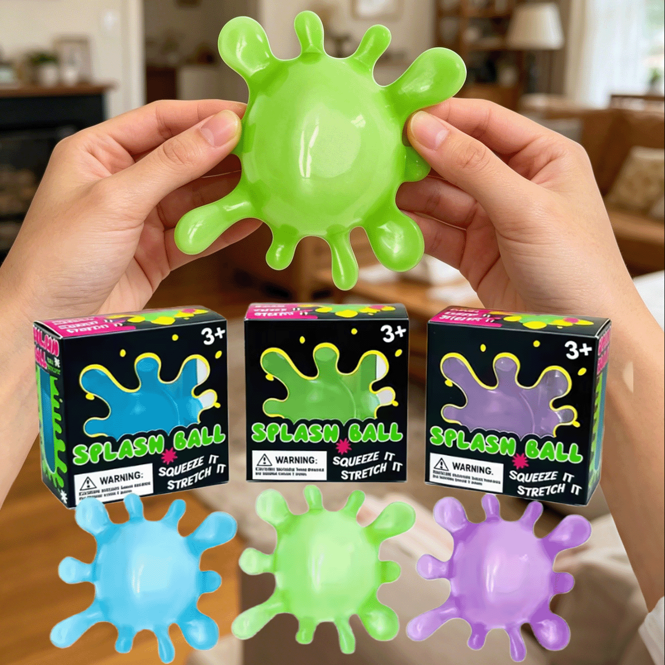 AliExpress Splash Shaped Pinching Ball Slow Rebound Pressure Relief Ball Maltose Decompression Toy Squeeze Balls Blind Box Party Gif Toys