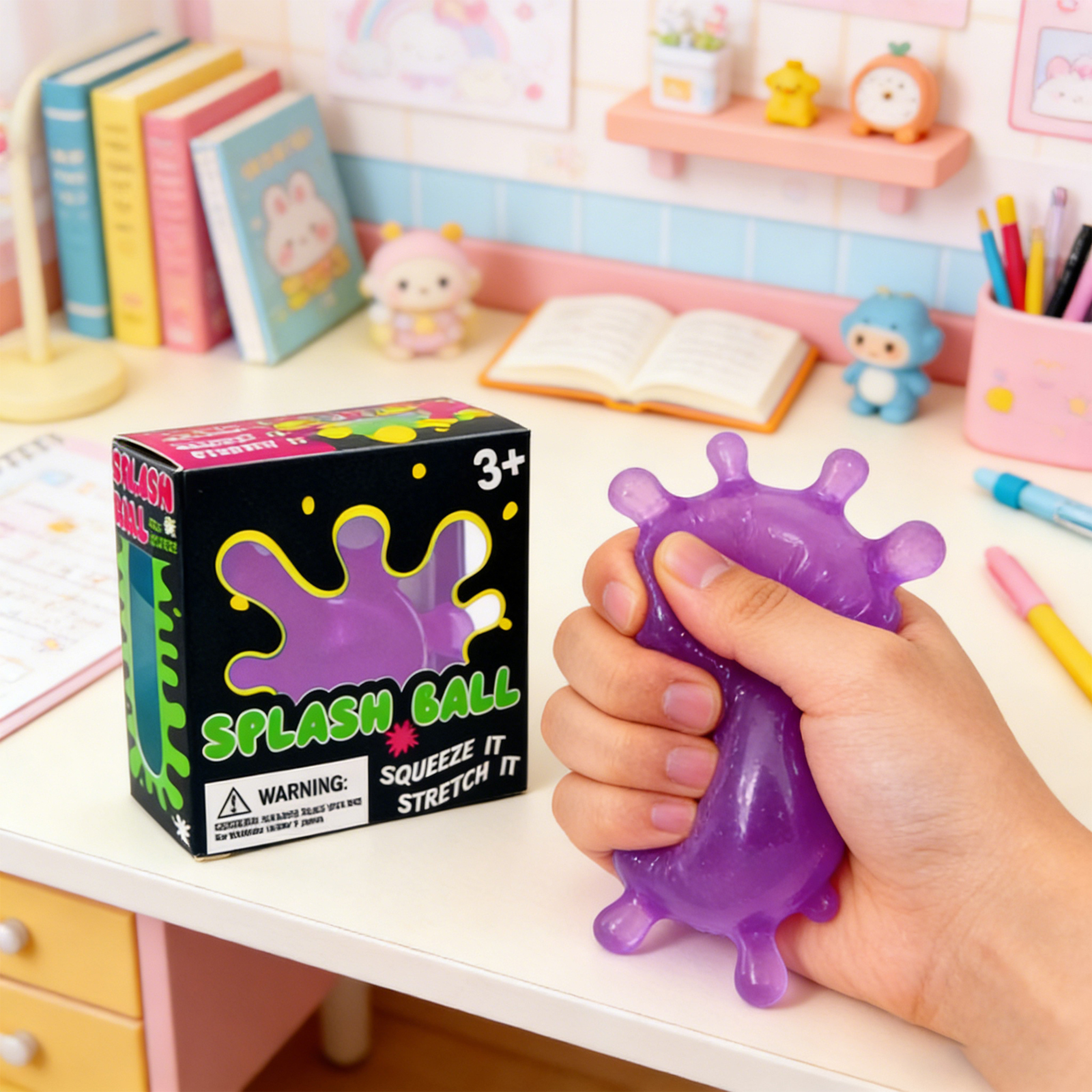 AliExpress Splash Shaped Pinching Ball Slow Rebound Pressure Relief Ball Maltose Decompression Toy Squeeze Balls Blind Box Party Gif Toys, view 2