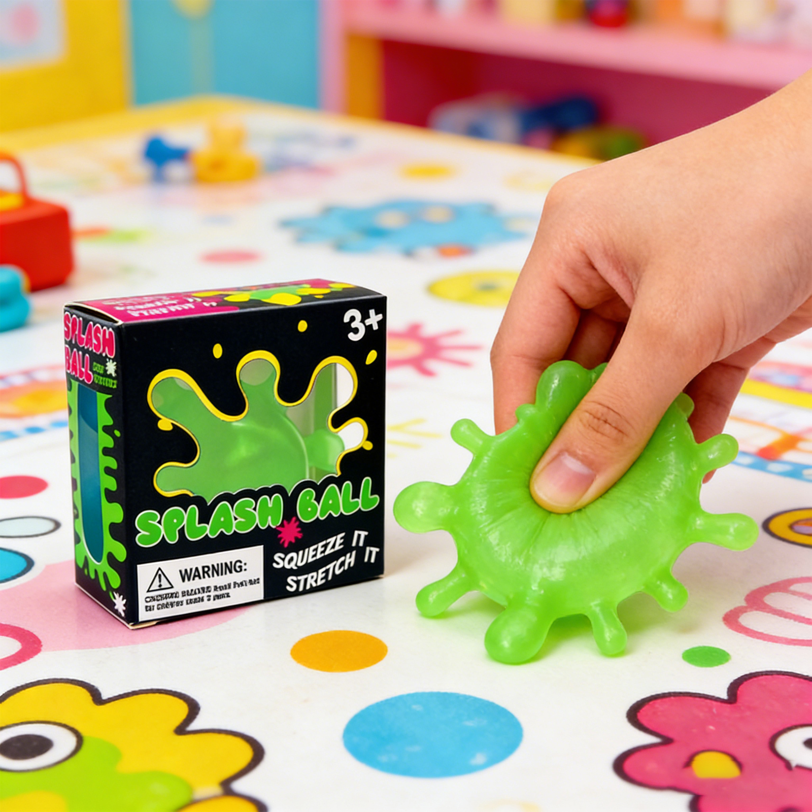 AliExpress Splash Shaped Pinching Ball Slow Rebound Pressure Relief Ball Maltose Decompression Toy Squeeze Balls Blind Box Party Gif Toys, view 3