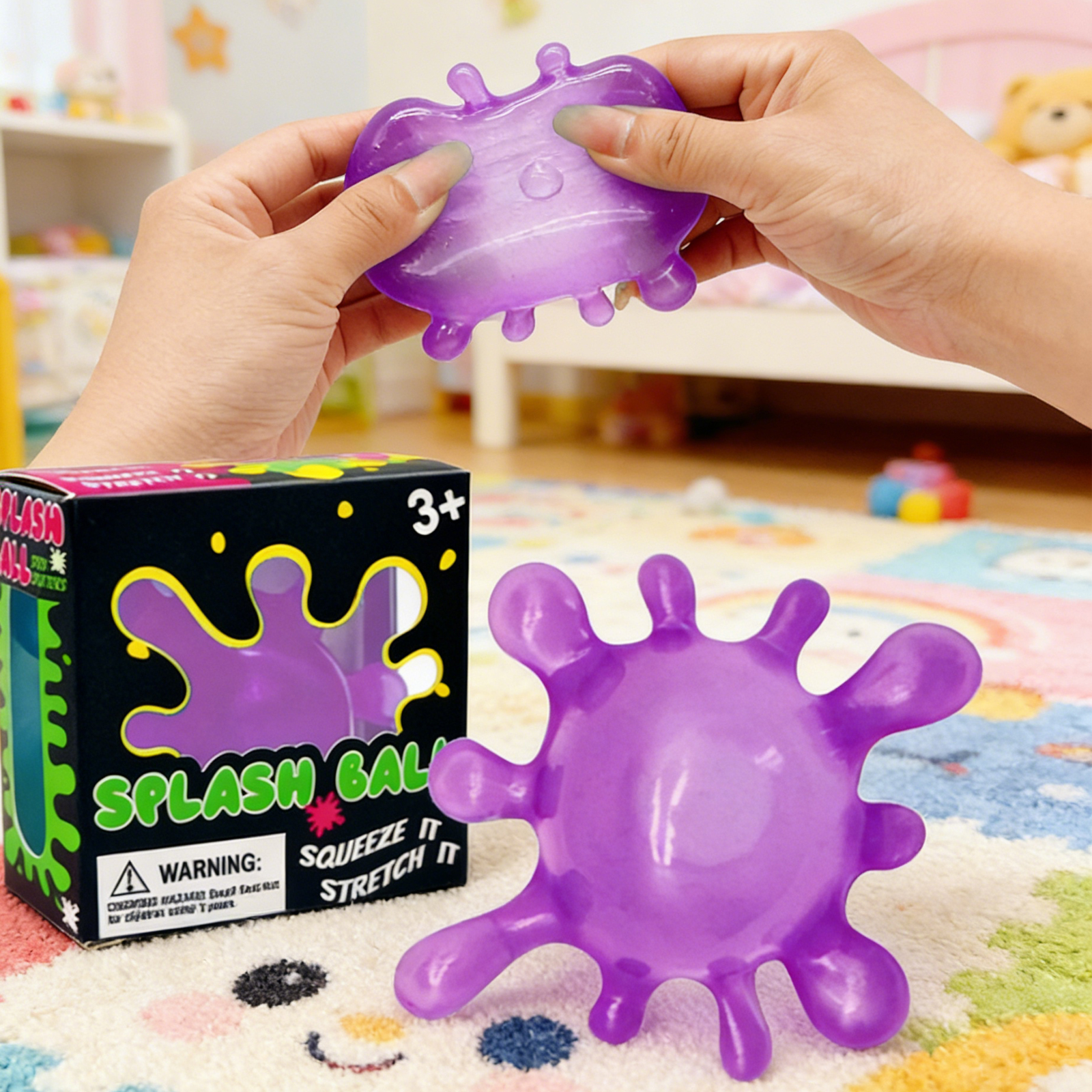 AliExpress Splash Shaped Pinching Ball Slow Rebound Pressure Relief Ball Maltose Decompression Toy Squeeze Balls Blind Box Party Gif Toys, view 4