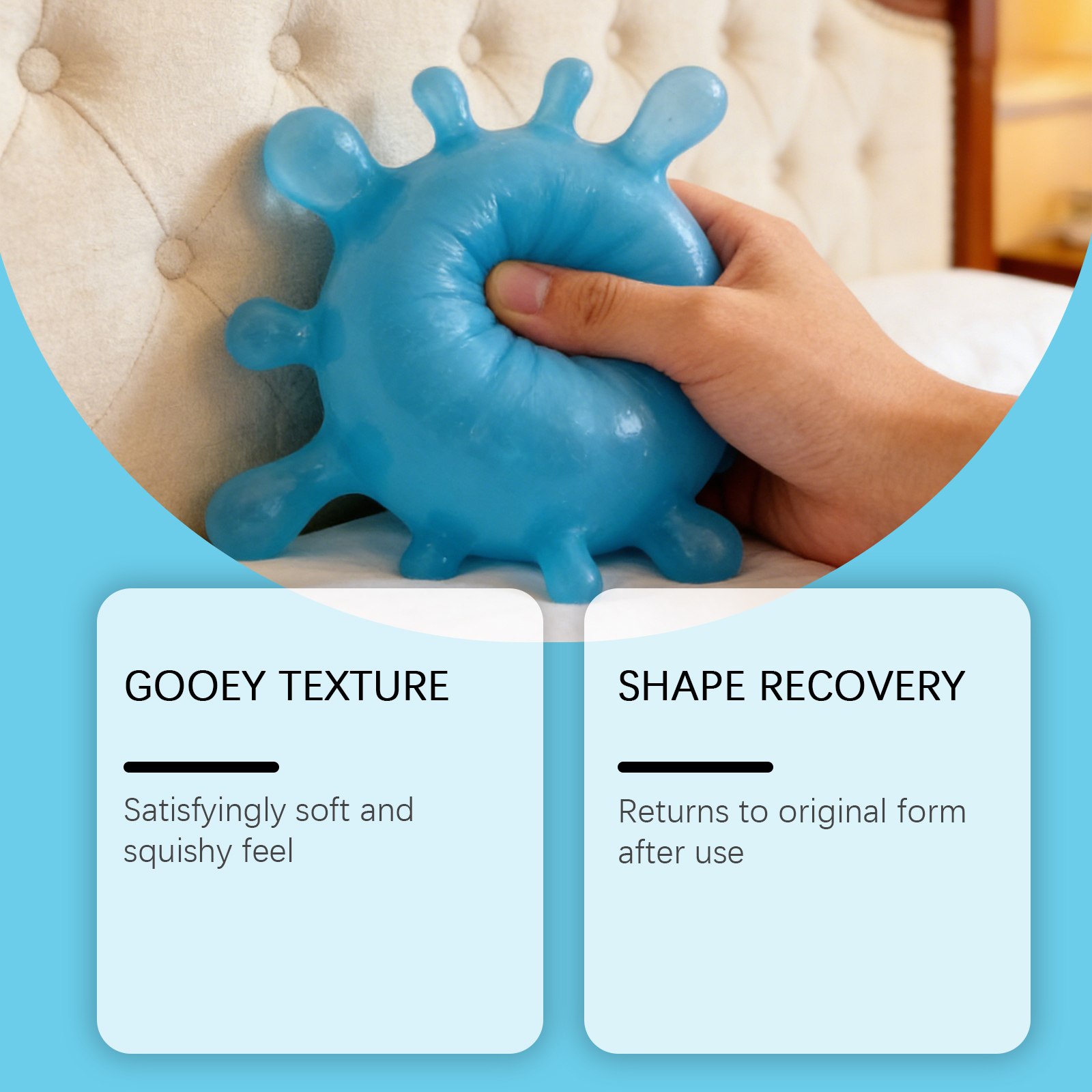 AliExpress Splash Shaped Pinching Ball Slow Rebound Pressure Relief Ball Maltose Decompression Toy Squeeze Balls Blind Box Party Gif Toys, view 5