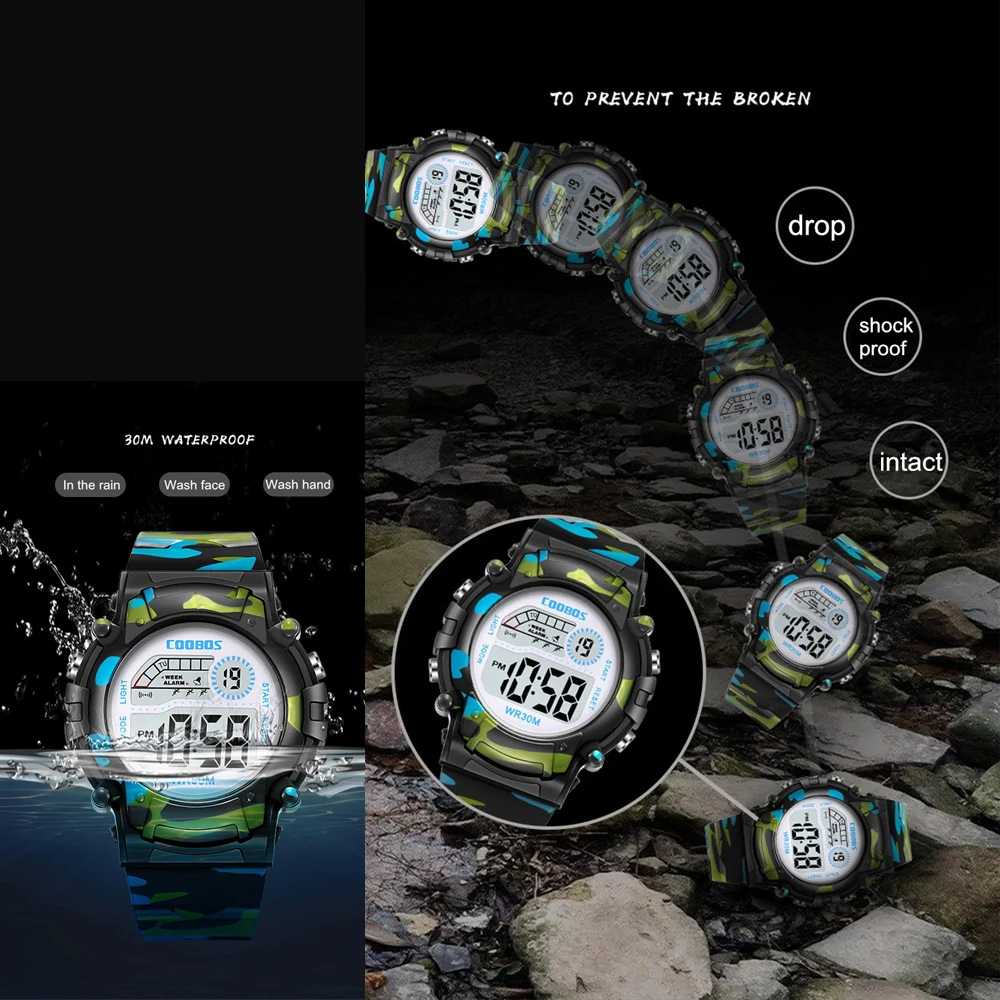 AliExpress Kids Waterproof LED Digital Sports Watch, view 5