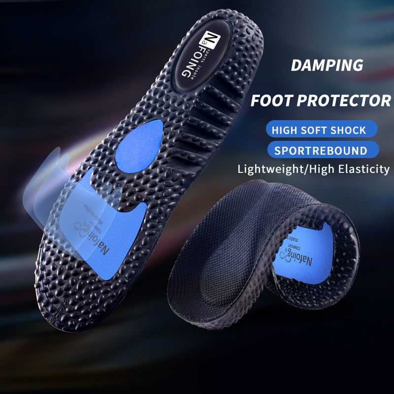 AliExpress Sport Insoles for Shoes Sole Shock Absorption Deodorant Breathable Cushion Running Insoles For Feet Man Women Massage Care Pads