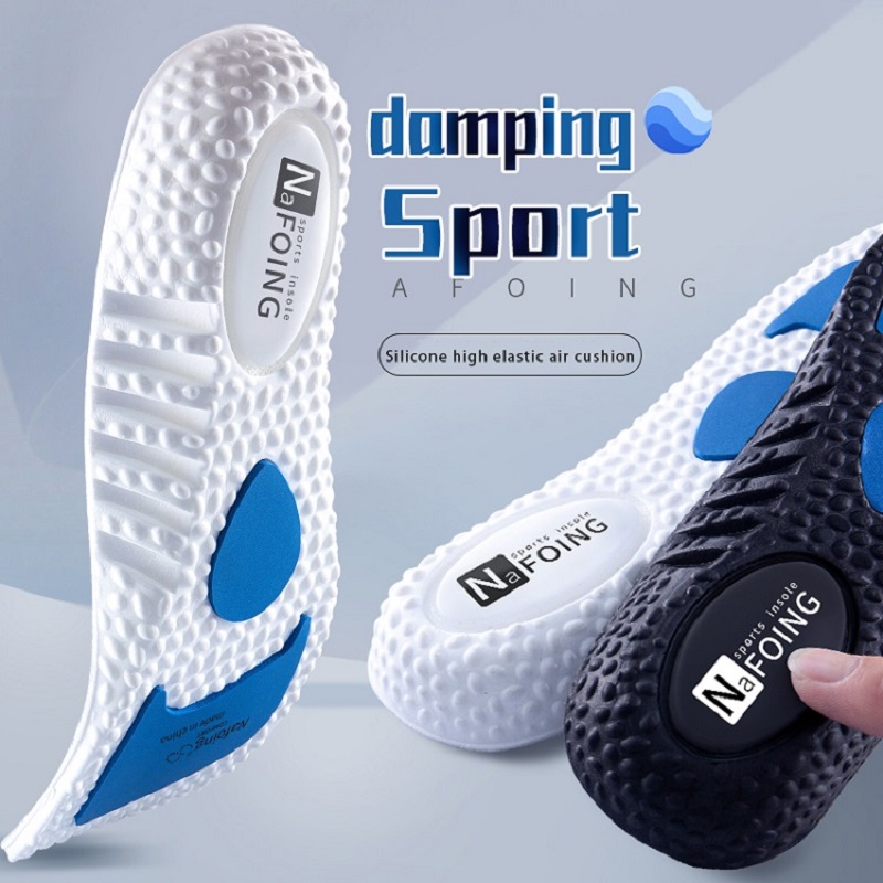 AliExpress Sport Insoles for Shoes Sole Shock Absorption Deodorant Breathable Cushion Running Insoles For Feet Man Women Massage Care Pads, view 2