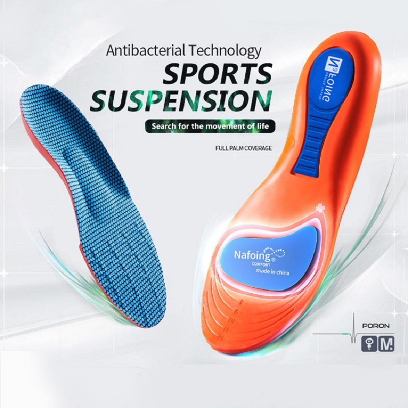 AliExpress Sport Orthopedic Insoles for Feet Men Women EVA Breathable Shock Absorption Shoes Insole for Running Basketball Sport Care Pads, view 2