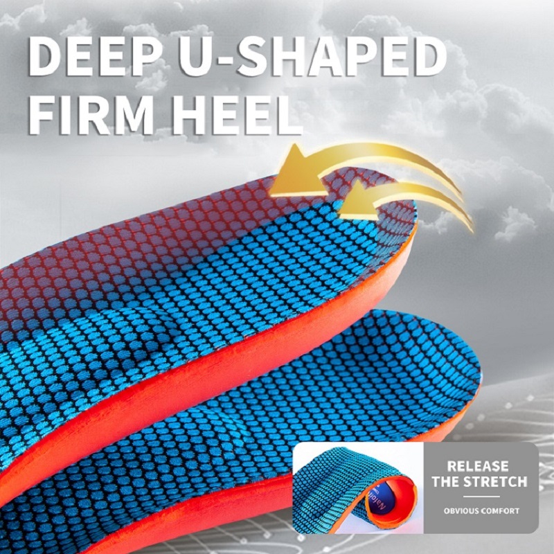 AliExpress Sport Orthopedic Insoles for Feet Men Women EVA Breathable Shock Absorption Shoes Insole for Running Basketball Sport Care Pads, view 5