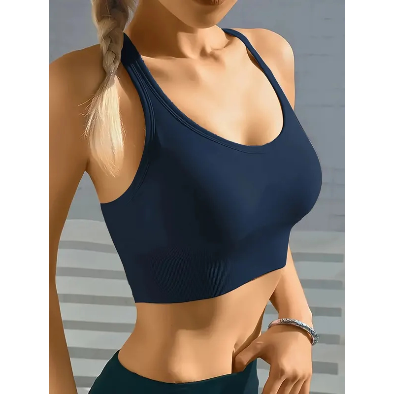 AliExpress Sports Seamless Comfy & Breathable Push Up Yoga Tank Bra@W4, view 2