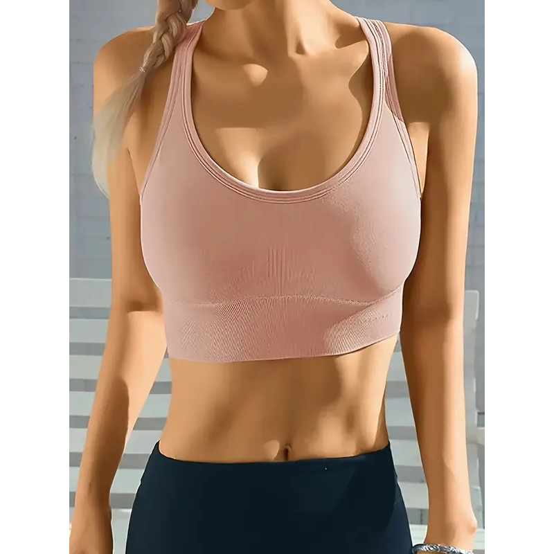 AliExpress Sports Seamless Comfy & Breathable Push Up Yoga Tank Bra@W4, view 3