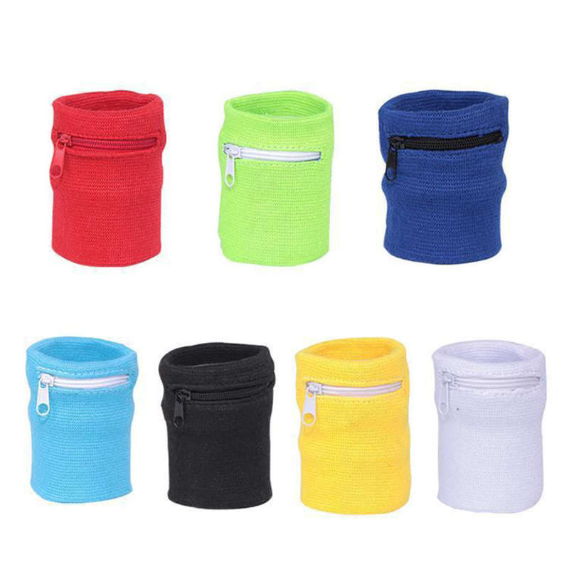 AliExpress Sports Wristband with Zipper Pouch Running Sports Arm Band Bag For MP3 Key Card Storage Bag Basketball Sweatbands Wristband Bags, view 5