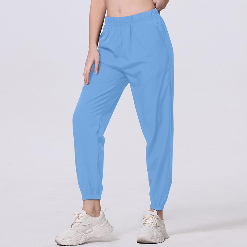 AliExpress Spring And Summer Thin Ladies Quick-drying Sports Casual Pants Mesh Breathable Black Joker 9 Pants Teenagers Running Harem Pants, view 6