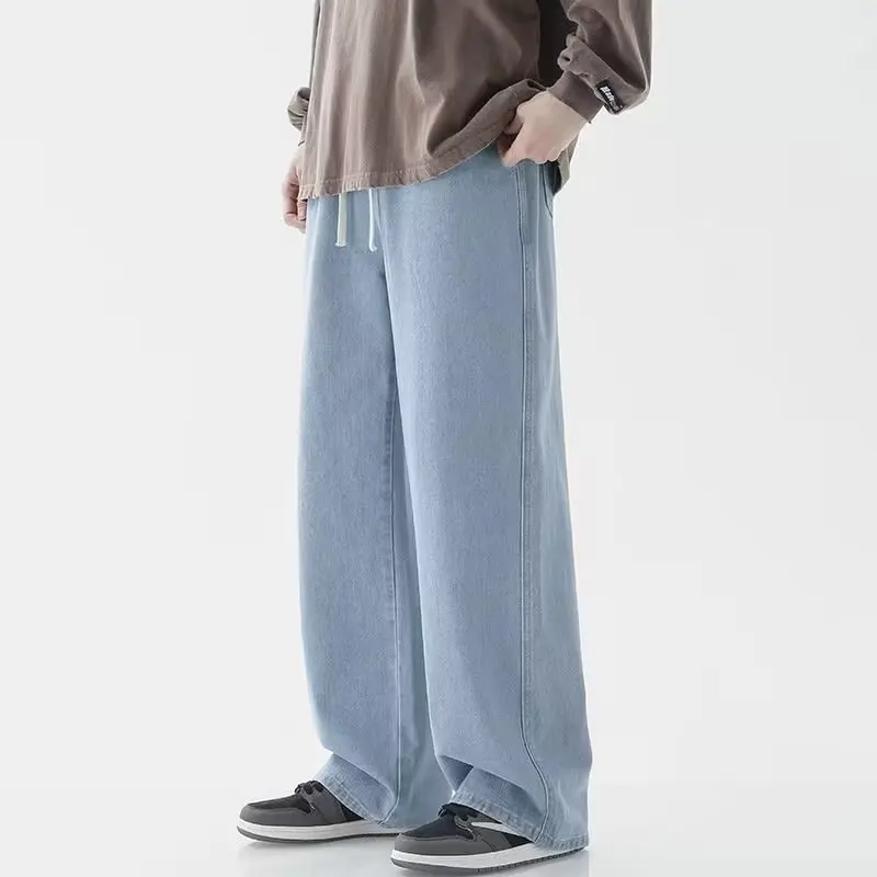 AliExpress Men's Oversized Straight Wide-Leg Baggy Jeans, view 5