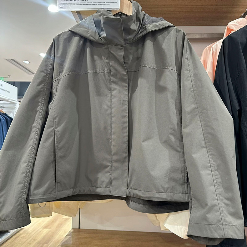 AliExpress Spring Autumn Women Windproof Cool Jacket Coat Fashion High Quality Hooded Stand Collar Jacket Femme Casaco Abrigo Streetwear, view 2