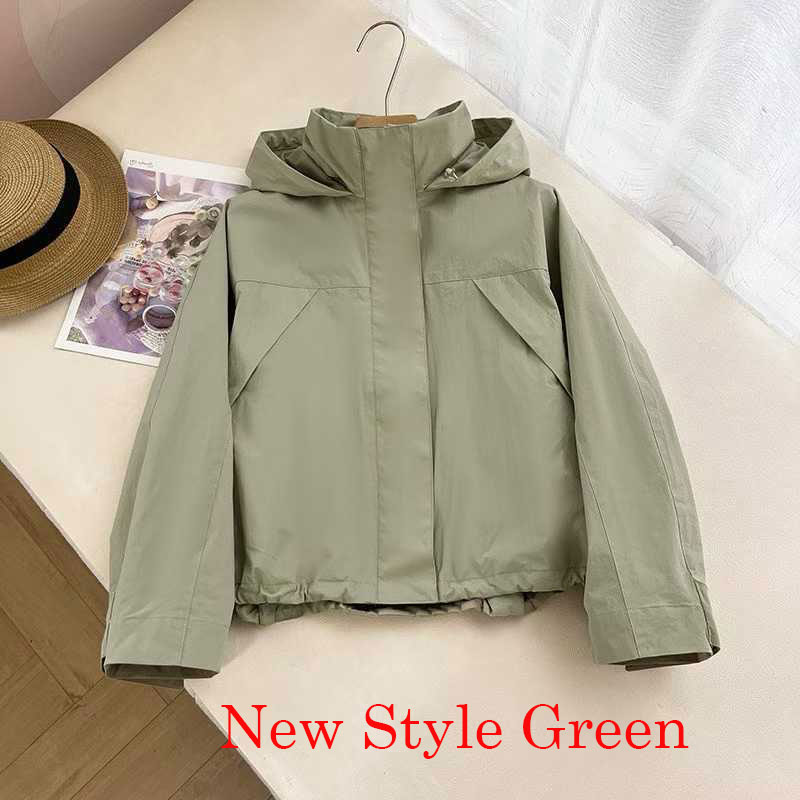 AliExpress Spring Autumn Women Windproof Cool Jacket Coat Fashion High Quality Hooded Stand Collar Jacket Femme Casaco Abrigo Streetwear, view 6