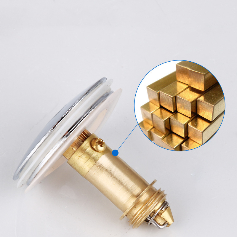 AliExpress Brass Click-Clack Pop-Up Sink Plug, view 2