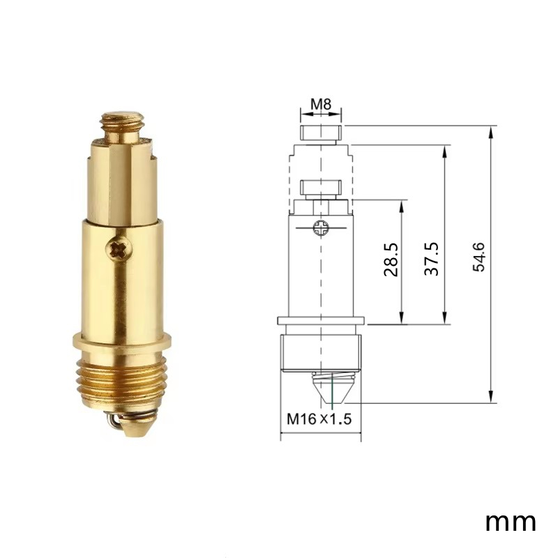 AliExpress Brass Click-Clack Pop-Up Sink Plug, view 3