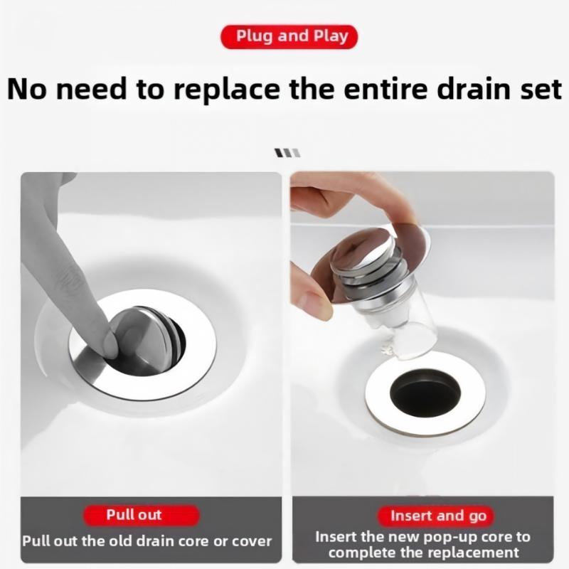AliExpress Spring Push-Type Sink Drain Plug Stopper Core, view 3