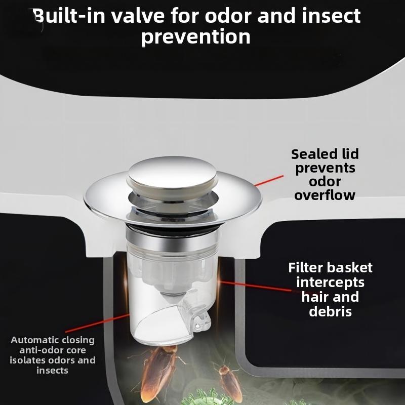 AliExpress Spring Push-Type Sink Drain Plug Stopper Core, view 6