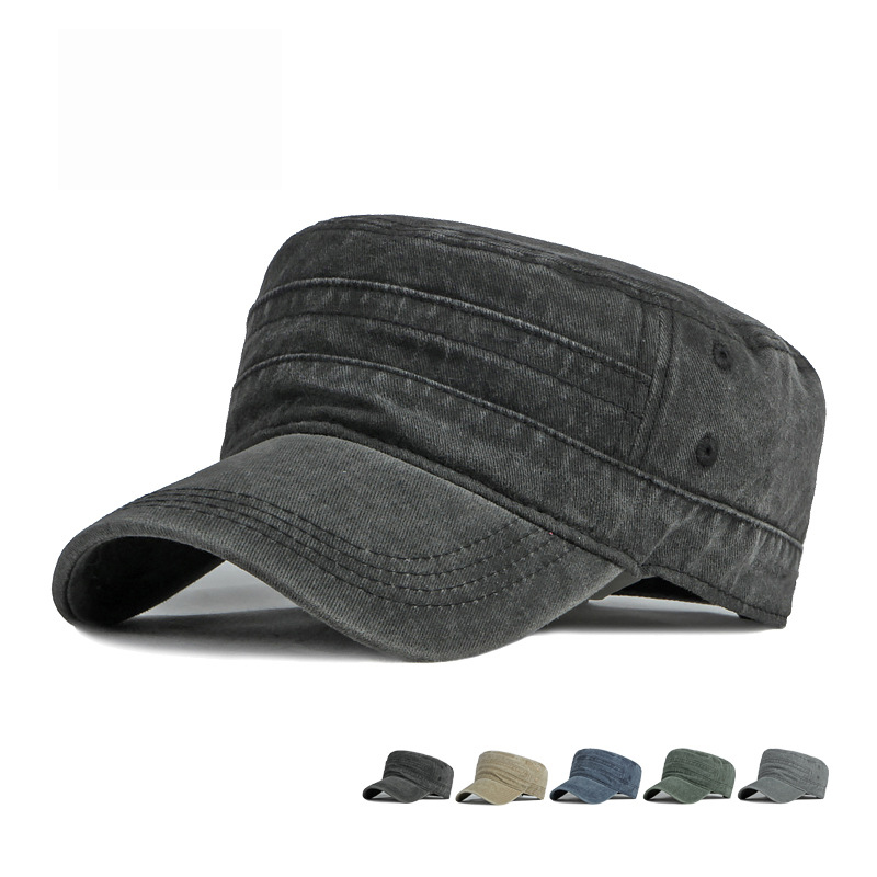 AliExpress Washed Cotton Retro Army Flat Cap