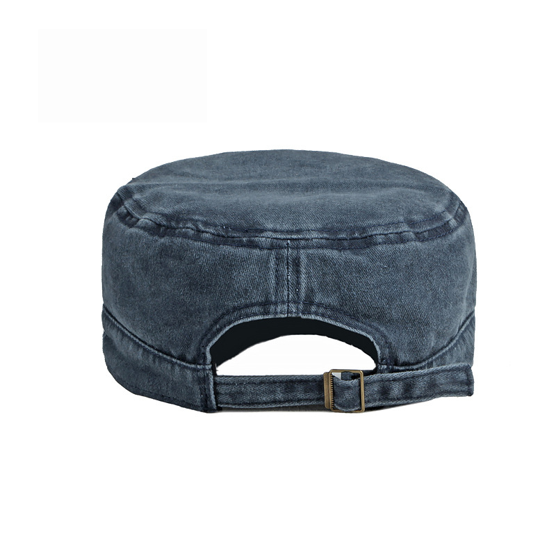 AliExpress Washed Cotton Retro Army Flat Cap, view 4