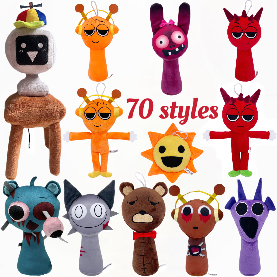 AliExpress Sprunki Plush Toys Sprunki Plush Doll Sprunki Game Cartoon Pillow Kids Birthday Gifts Stuffed Dolls Christmas Gift