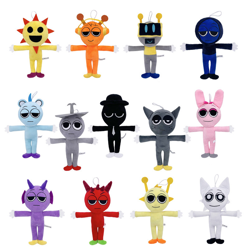 AliExpress Sprunki Plush Toys Sprunki Plushie Doll Singers Oren Wenda Game Cartoon Stuffed Pillow Kids Birthday Christmas Gifts, view 6