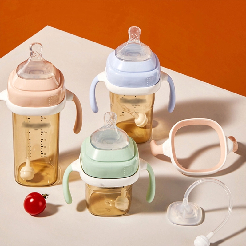 AliExpress Square Shape Handle Feeding Bottle Lightweight for Hegen Handle Easy Grasp for Baby 6M+  Bottle Cover Replacement Dropshipping